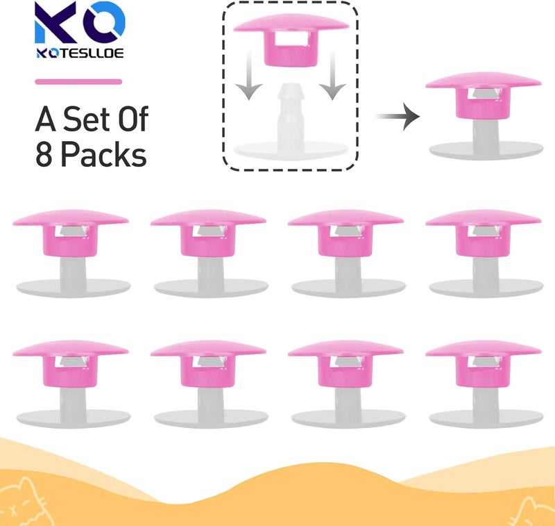 KOTESLLOE 8 Sets Replacement Rivets for Crocs, Replacement Parts for Crocs - Image 5